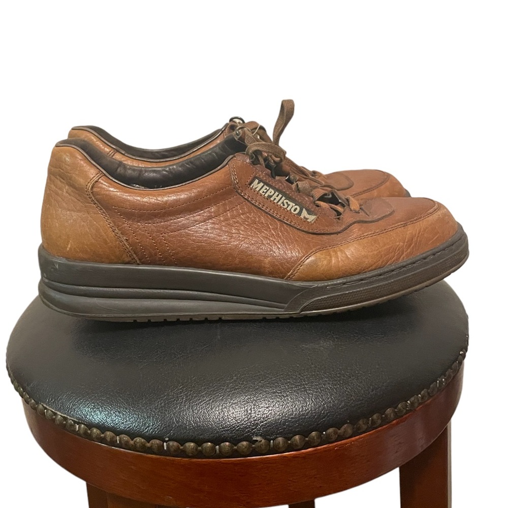 Vintage Mens brown leather shoes